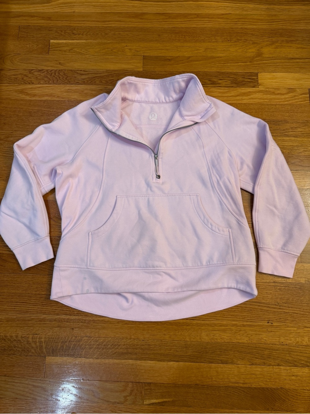 Lululemon Scuba Oversized Funnel-Neck Half Zip *Long Pink Organza - XL/XXL *Flaw
